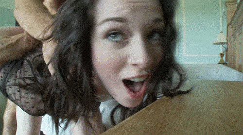 animated brown_hair female from_behind gif male open_mouth stoya straight tongue