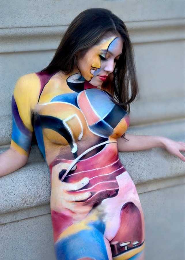 body_paint breasts female nipples picasso solo