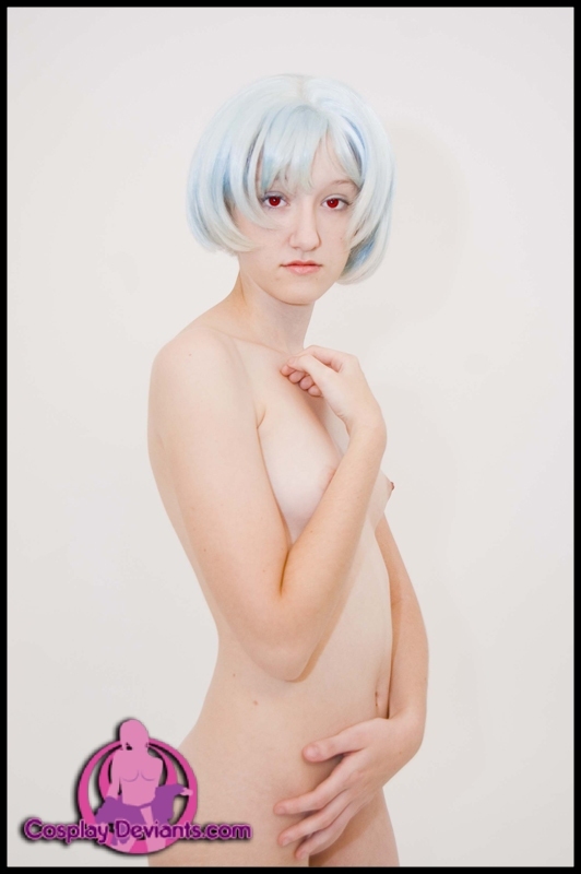 1girl cosplay cosplaydeviants female female_only neon_genesis_evangelion nude photo real_person rei_ayanami rei_ayanami_(cosplay) solo