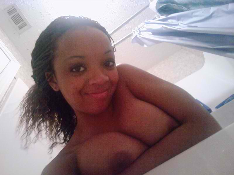 ass bathroom big_breasts breasts camwhore censored dark_skin hair lipstick nipples nude photo selfpic
