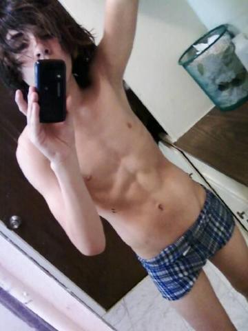 bathroom black_hair emo gay male photo self_shot teen underwear