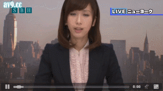 1boy animated asian bottomless censored clothed_sex cowgirl_position desk female gif looking_at_viewer lowres multitasking news news_reader newscaster public_sex reading roleplay sex vaginal