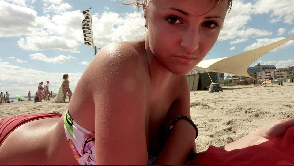beach bikini breast breasts facebook female italian photo self_shot