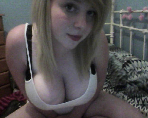 amilia_a big_breasts blonde_hair breasts cleavage hair photo webcam