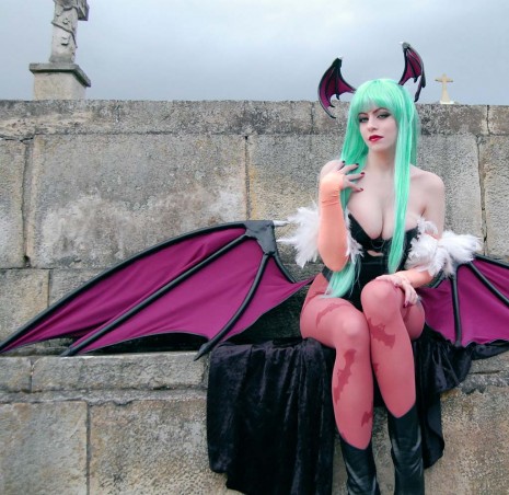 1girl bat_wings beautiful breasts convention cosplay curvaceous curves curvy curvy_figure darkstalkers delicious female female_only head_wings hips hot large_breasts leotard melissa_jimenez morrigan_aensland photo pinup solo solo_female succubus thicc thick thick_thighs thighs tights voluptuous wide_hips