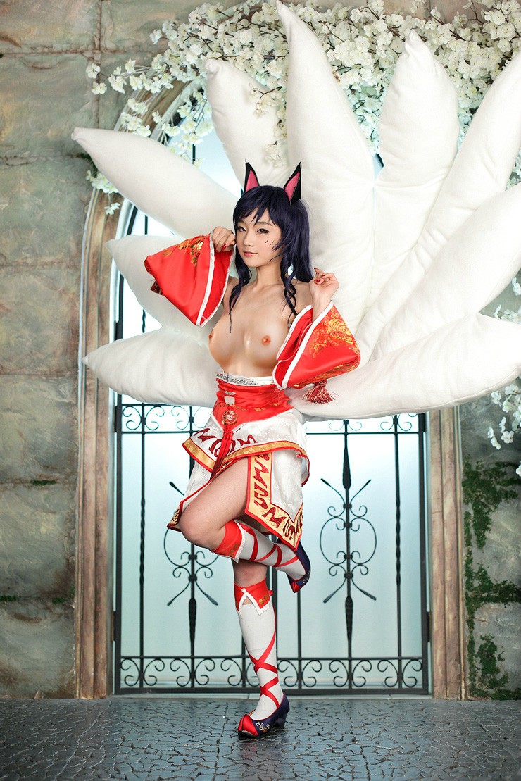 ahri cosplay league_of_legends tagme