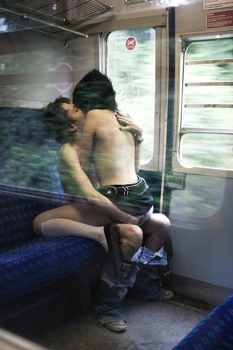 photo riding sex train
