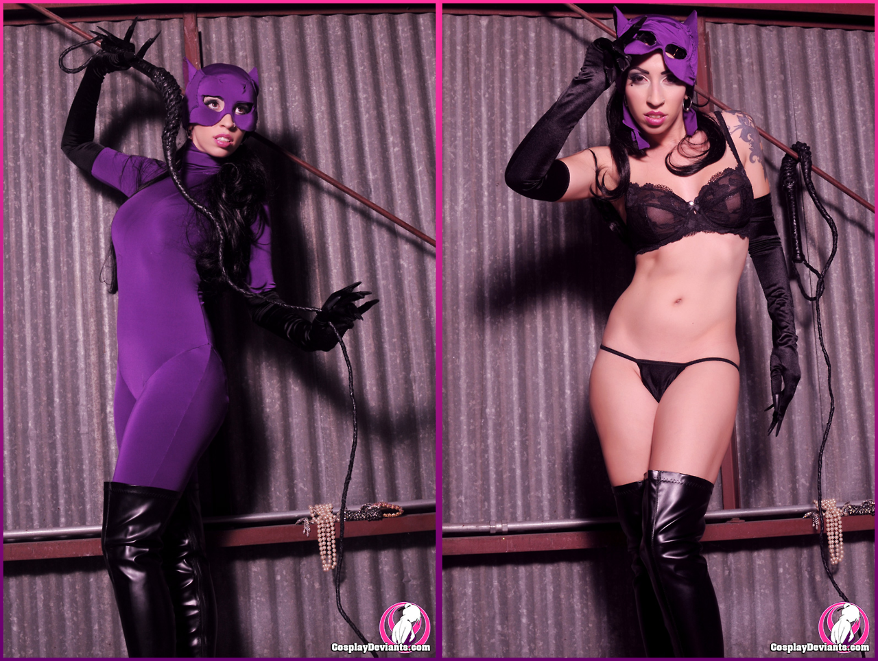 batman_(series) catwoman cosplay cosplaydeviants dc lingerie solo