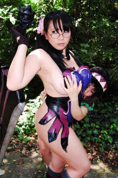 1male asian breasts cattleya cosplay female glasses photo plump queen's_blade real real_person