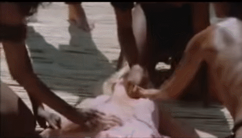 4+girls animated gif jungle knocked_out sleeping tribal unconscious undressing