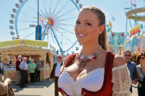 bavaria blonde_hair breasts cleavage dirndl dress female german germany long_hair necklace oktoberfest solo_focus thechive.com/2012/09/25/oktoberfest-is-upon-us-once-again-let-the-cleavage-flow-like-beer-45-photos