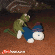 animated gif kermit_the_frog muppets sesame_street sextoon