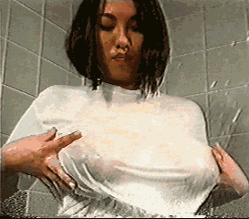 animated asian breasts gif huge_breasts lowres shower wet