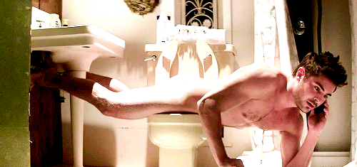 1boy animated gif male male_only nude phone solo toilet zac_efron