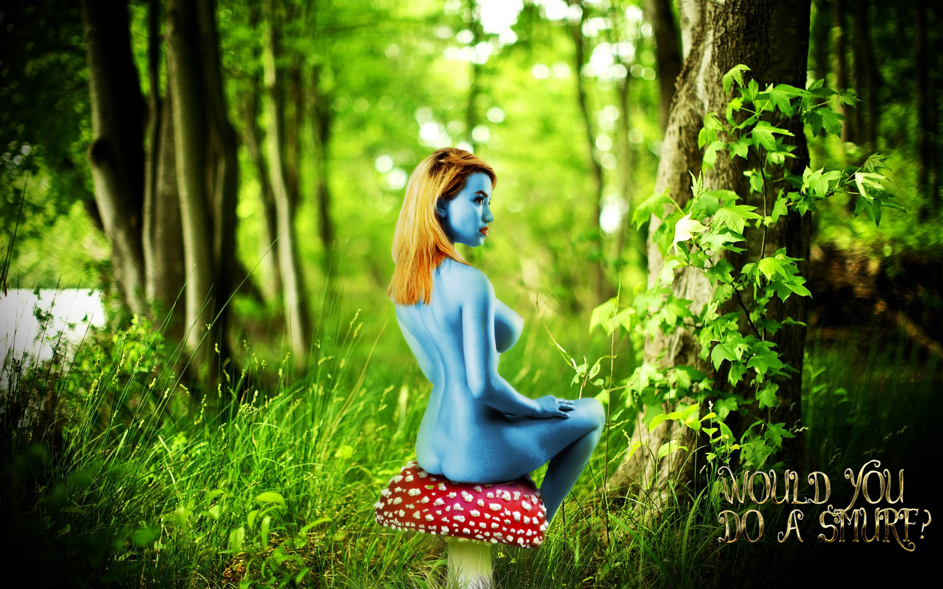 azuredo cosplay smurfette the_smurfs