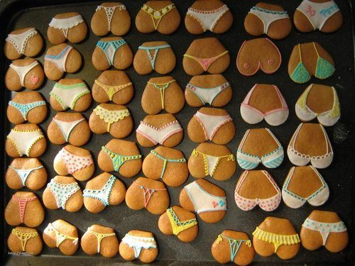 bra breasts cookie panties photo