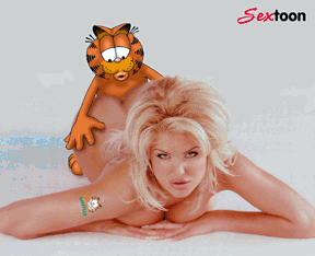 animated garfield gif sextoon victoria_silvstedt