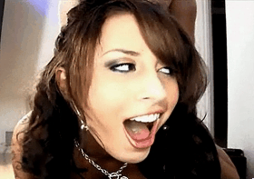animated brunette earrings eyes face facial_expressions gif jewelry necklace photo sex smile smiling tattoo