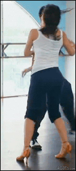 animated ass female gif high_heels spanking text watermark