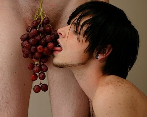 eating emo fruit gay grapes male