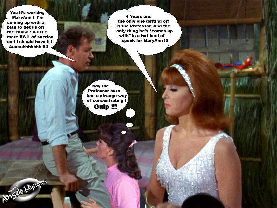 angelo_mysterioso dawn_wells fakes gilligan's_island ginger_grant mary_ann_summers professor_roy_hinkley russell_johnson tina_louise