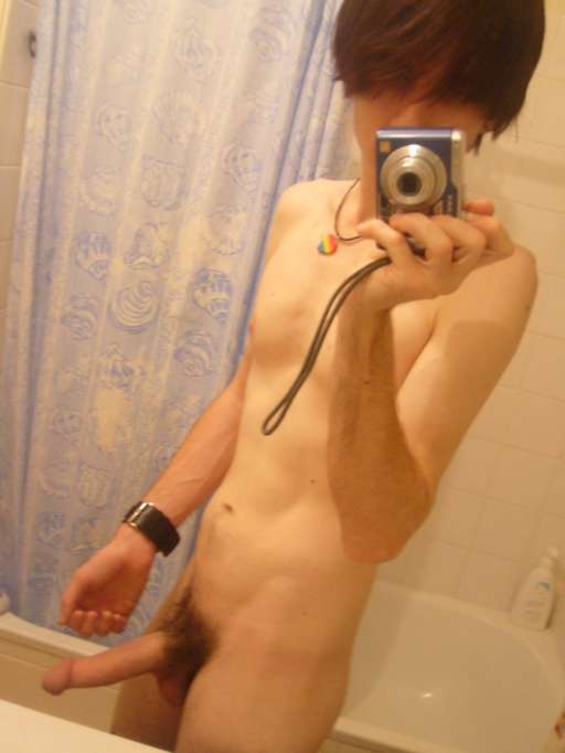 brown_hair camwhore emo gay male necklace nipples nude penis photo selfpic solo wristband