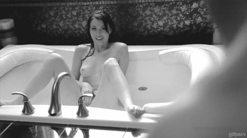 animated bathtub female gif gifperv monochrome photo source_request