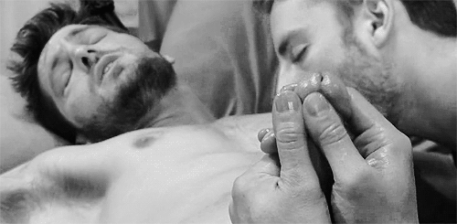 3boys andrew_blue animated gay gif glans handjob male male_only monochrome nude penis threesome