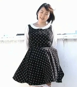 animated asian dress dress_lift gif panty_pull photo plump