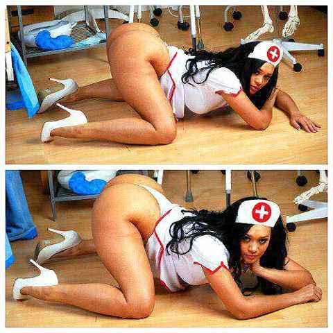 big_ass curvy dark_skin high_heels nurse photo thick uniform