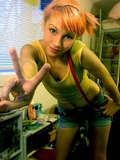 camwhore cleavage clothed clothes cosplay female human misty_(pokemon) nintendo non-nude photo pokemon v
