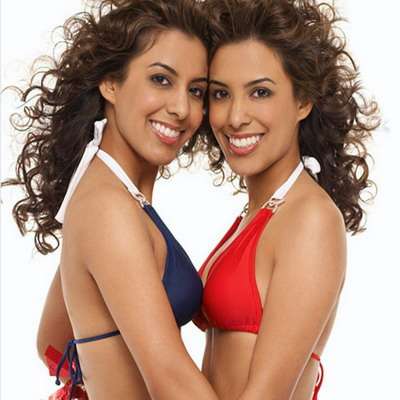 2girls curly_hair female female_only photo real_person twins