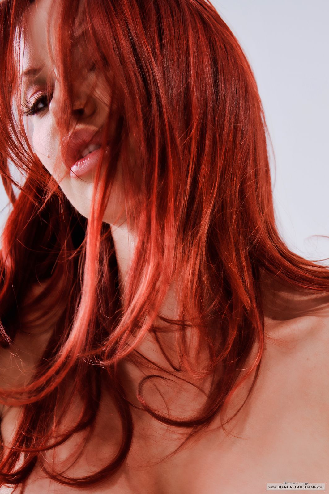 bianca_beauchamp breasts female large_breasts long_hair red_hair solo watermark