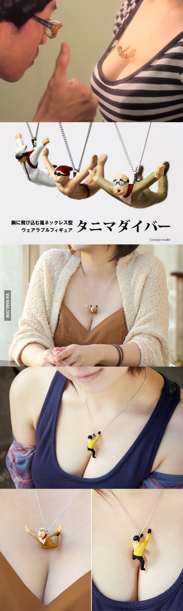 1boy 1girl 9gag cleavage female funny male necklace