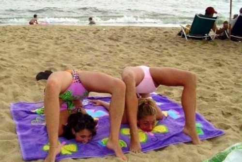 2girls beach multiple_girls photo workout