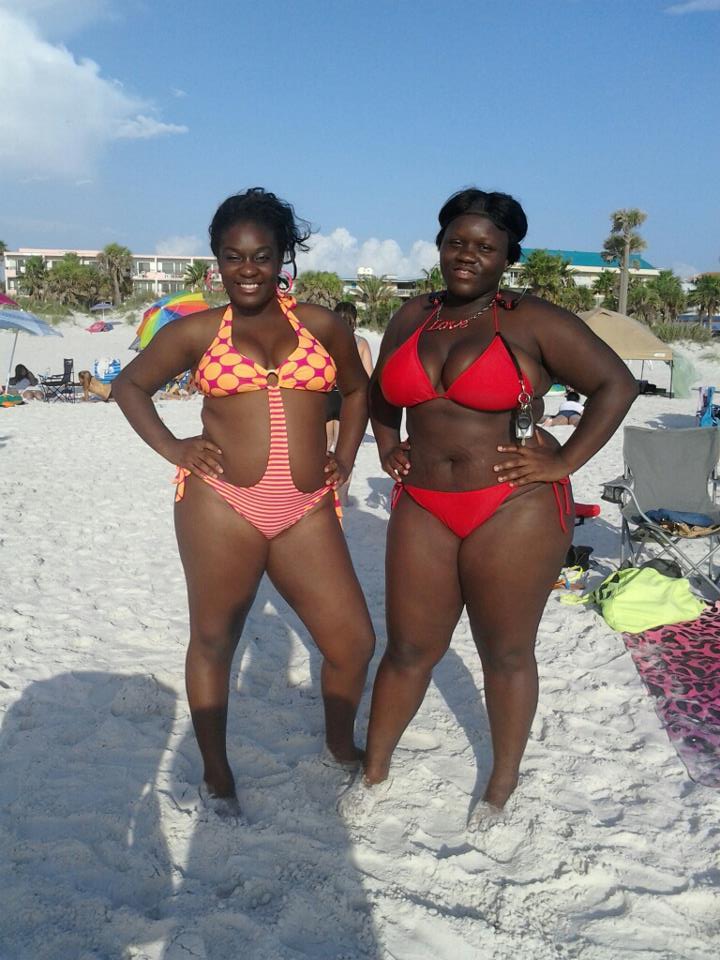 2girls bbw beach bikini female tagme