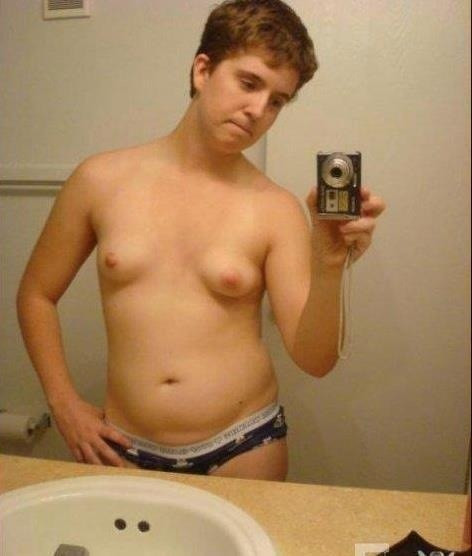 breasts fat male selfie solo