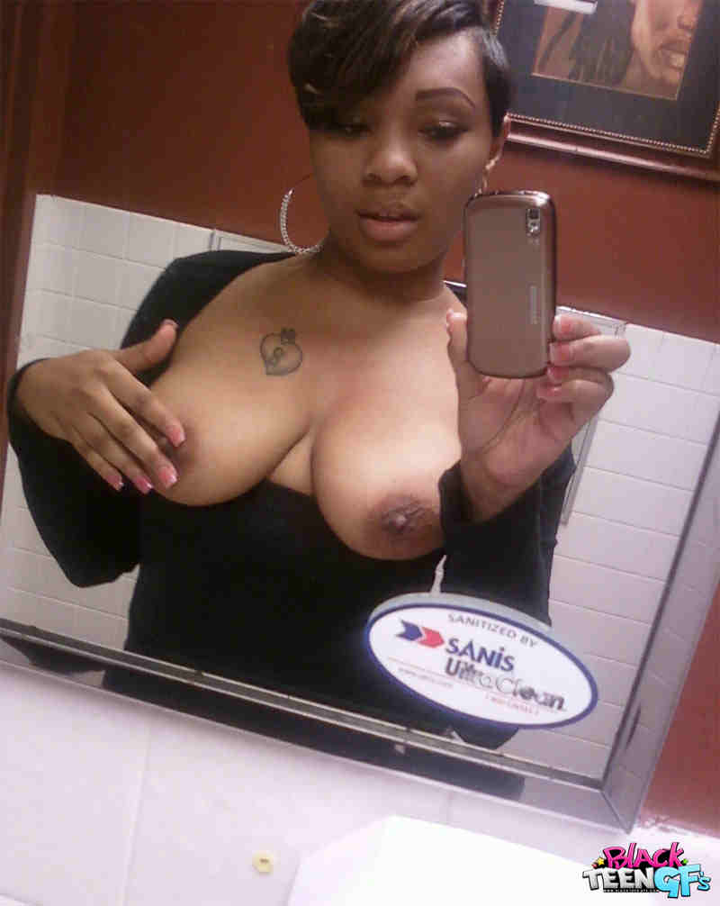 bathroom big_ass breasts camwhore dark_skin female horny mirror photo public teen