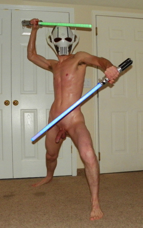 circumcised cosplay cut flaccid general_grievous male male_only mask no_pubes nude penis shaven star_wars