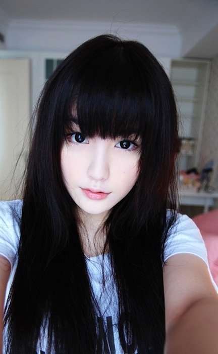 asian black_hair female long_hair non-nude solo