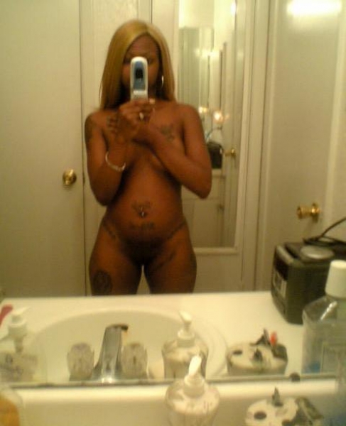 bathroom blonde dark_skin mirror nude photo selfpic teen