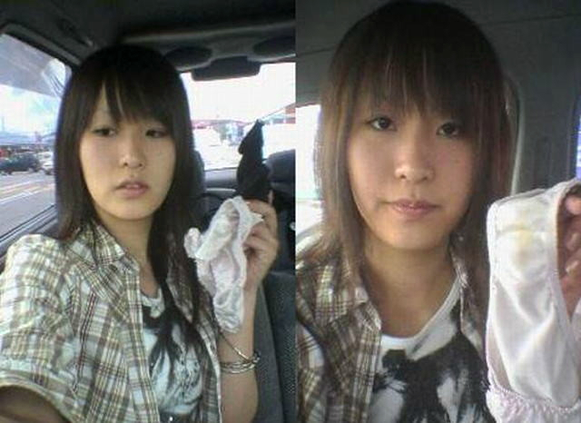 asian car female japan japanese japanese_(nationality) panties underwear
