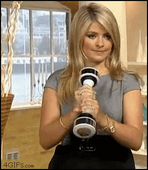 animated fitness funny gif hmmm shake_weight