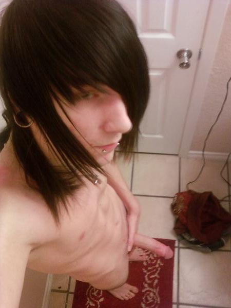 black_hair camwhore emo gay male nude penis photo selfpic solo