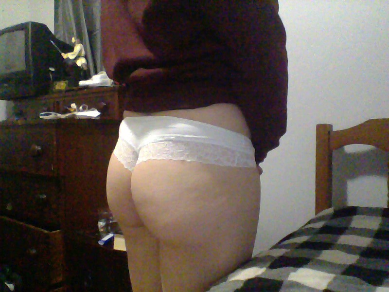 big_ass crossdressing gay girly male panties pose solo standing trap