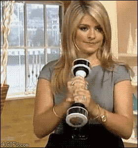 animated female gif shake_weight solo text watermark