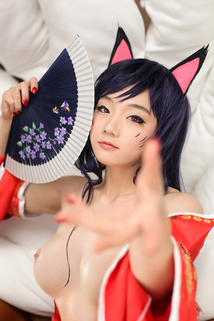 ahri cosplay league_of_legends tagme
