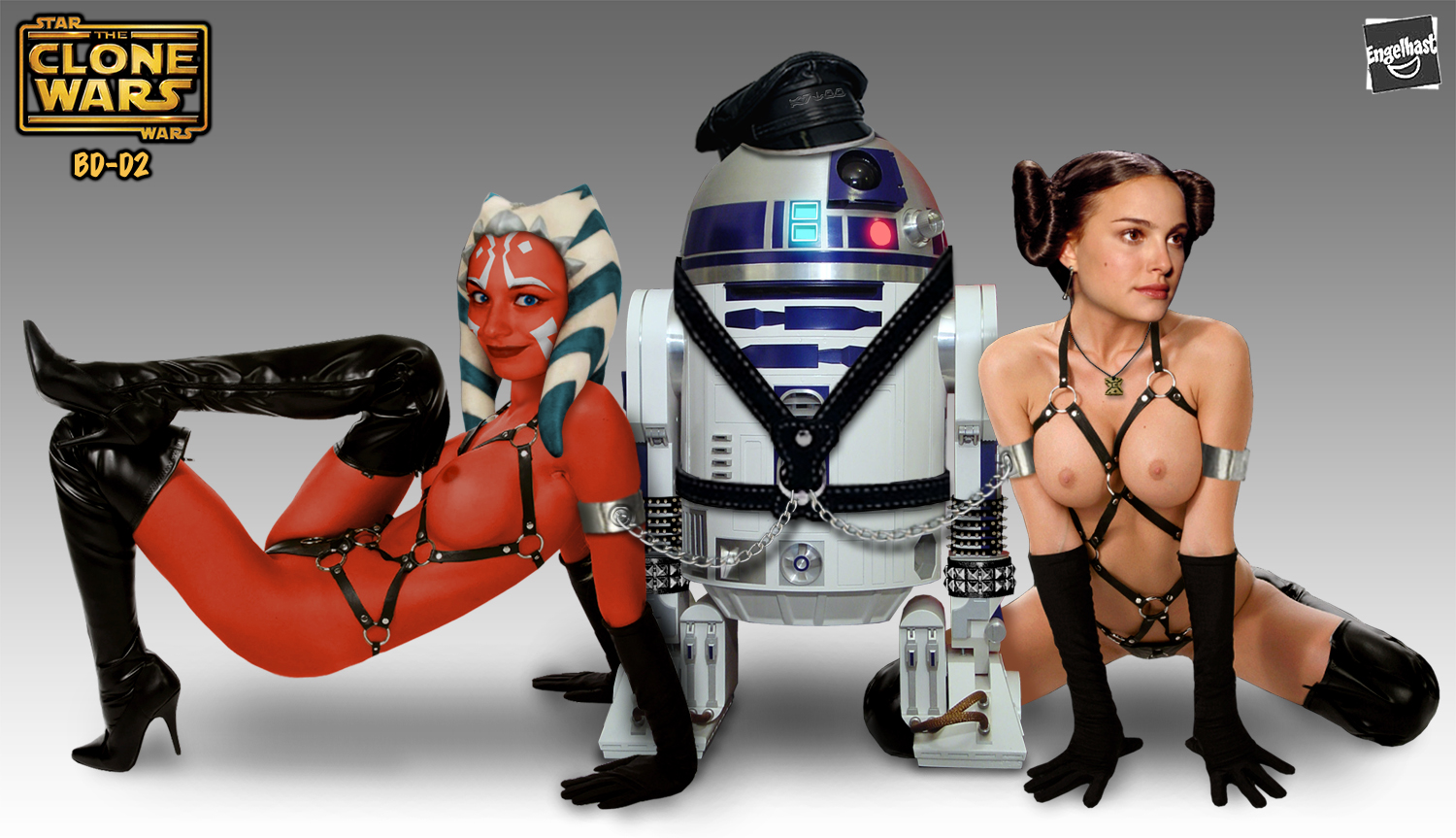 ahsoka_tano astromech_droid clone_wars droid engelhast fakes natalie_portman padme_amidala r2-d2 star_wars togruta