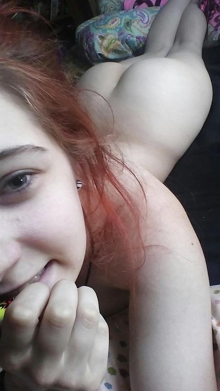 amateur ass female lying solo