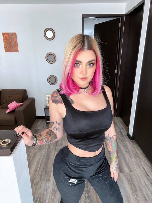 ass big_breasts breasts caprimint chile female female_only instagram leggings streamer tattoo thick_thighs thighhighs thighs twitch twitch_streamer twitter white_skin